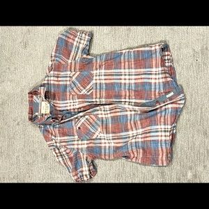 Mens Large, Weatherproof Vintage button up short sleeve